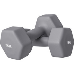 Sportnow Σετ Βαράκια Εξάγωνα Πλαστικοποιημένα 2x9kg