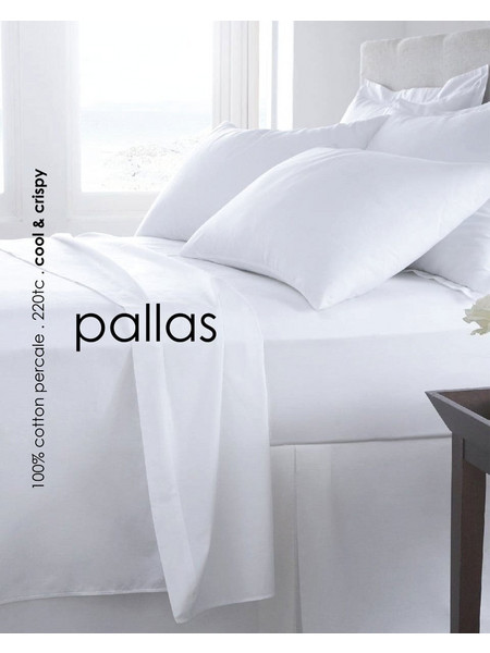Pennie Σεντόνι Υπέρδιπλο Βαμβακερό 240x280 Pallas Άσπρο