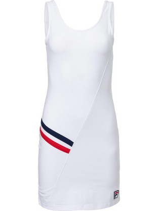 Fila Mini Καλοκαιρινό Αθλητικό Φόρεμα Λευκό FAW0157-10001