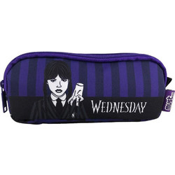 Must Wednesday Κασετίνα Βαρελάκι με 2 Θήκες Μωβ 503669