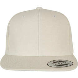 Flexfit Wool Ανδρικό Καπέλο Jockey Snapback Υφασμάτινο Εκρού 6689M-00220