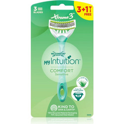 Wilkinson Sword Xtreme 3 Comfort Sensitive Γυναικείο Ξυραφάκι μιας Χρήσης με 3 Λεπίδες & Λιπαντική Ταινία 4τμχ