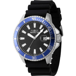 Invicta Pro Diver Ανδρικό Ρολόι με Μαύρο Καουτσούκ Λουράκι 46130