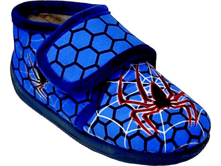 Υφαντίδης Spider-Man Χειμερινές Παιδικές Παντόφλες Μποτάκια για Αγόρια Μπλε 805139