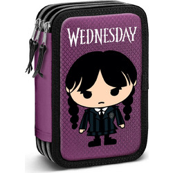 Karactermania Wednesday Κασετίνα Γεμάτη με 3 Θήκες Μωβ 8445118063721