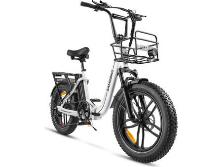 Samebike C05 Pro Σπαστό Ηλεκτρικό Ποδήλατο Πόλης 20" 500W με 7 Ταχύτητες και Δισκόφρενα Λευκό
