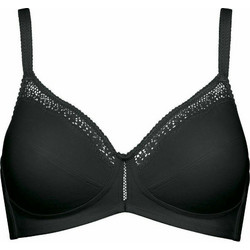Triumph Cotton Beauty Σουτιέν με Ελαφριά Ενίσχυση χωρίς Μπανέλα Μαύρο 10094814-0004