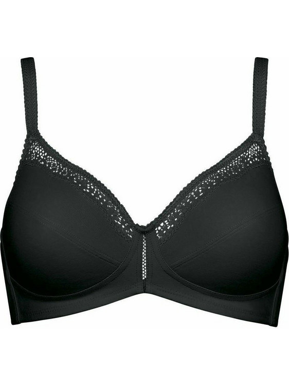 Triumph Cotton Beauty Σουτιέν Minimizer με Ελαφριά Ενίσχυση χωρίς Μπανέλα Μαύρο 10094814-0004