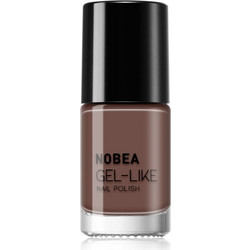 Nobea Day to Day Gel Like Dark Mocha N06 Gloss Βερνίκι Νυχιών Μακράς Διαρκείας 6ml