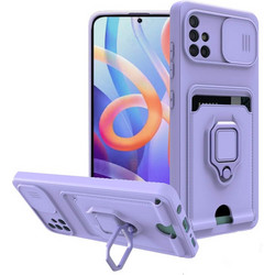 Bodycell Multifunction Ring Holder Back Cover Purple (Samsung Galaxy A51)
