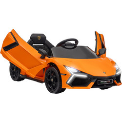 AIYAPLAY Lamborghini Revuelto Ηλεκτροκίνητο Παιδικό Αυτοκίνητο Μονοθέσιο με Τηλεχειριστήριο 12V Πορτοκαλί 370-330V90OG