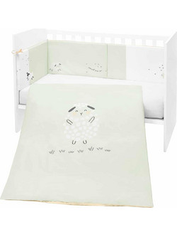 KikkaBoo Sleepy Sheep Σετ Κούνιας Mint Green 6τμχ 41101060136