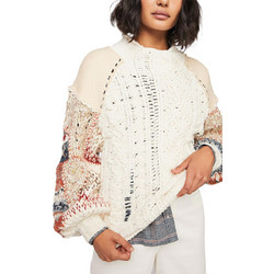 Free People Γυναικεία Πλεκτή Μπλούζα Λευκή OB847636