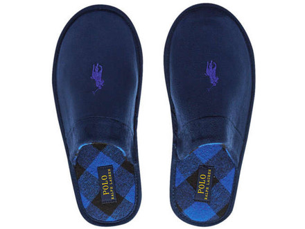 Polo Ralph Lauren Klarence Χειμερινές Ανδρικές Παντόφλες Royal Blue 843924517-001