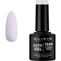 Elixir 1339 Floral White Ημιμόνιμο Βερνίκι Νυχιών 8ml