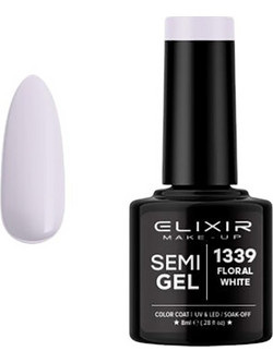 Elixir 1339 Floral White Ημιμόνιμο Βερνίκι Νυχιών 8ml