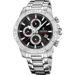 Festina Ανδρικό Ρολόι Χρονογράφος με Ασημί Μεταλλικό Μπρασελέ F20704/6 Festina Ανδρικό Ρολόι Χρονογράφος με Ασημί Μεταλλικό Μπρασελέ F20704/6