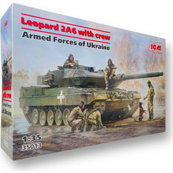ICM Leopard 2A6 Of The Armed Forces of Ukraine Συναρμολογούμενο Πλαστικό Μοντέλο Τανκ 1:35