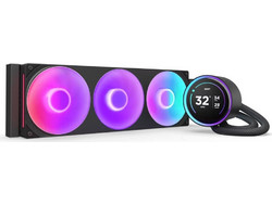 NZXT Kraken Elite 360 V2 RGB Black Υδρόψυξη CPU 120mm RGB για Socket 115x / 1200 / 1700 / 1851 / AM4 / AM5