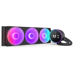 NZXT Kraken Elite 360 V2 RGB Black Υδρόψυξη CPU 120mm RGB για Socket 115x / 1200 / 1700 / 1851 / AM4 / AM5