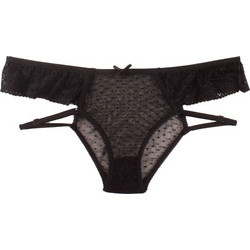 Cottonhill Love Lace Γυναικείο Sexy Slip με Δαντέλα Μαύρο CH0186