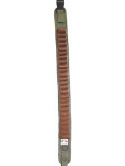 Raptor 26RA Φυσιγγιοθήκη Υφασμάτινη 25 Θέσεων Χακί Καφέ