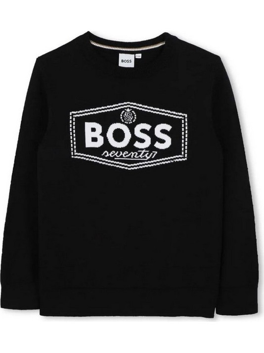 BOSS Παιδικό Φούτερ Μαύρο J51182-09B