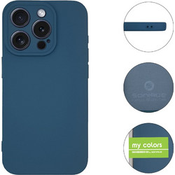 Sonique My Colors Silicone Back Cover Navy Blue (iPhone 15 Pro)