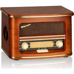 Roadstar HRA-1500UEMP Ηχοσύστημα Hi-Fi 2.0 40W με CD Player Brown