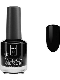 Lavish Care Weekly Gel 83 Black Gloss Βερνίκι Νυχιών Μακράς Διαρκείας 15ml