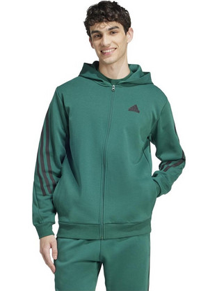 Adidas Ανδρική Ζακέτα Φούτερ με Κουκούλα και Φερμουάρ Πράσινη IW8531