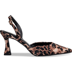 Envie Shoes Γόβες Slingback με Λεπτό Ψηλό Τακούνι Καφέ E02-20859-97
