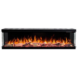 Hitense HSFW-600 Ηλεκτρικό Τζάκι Τοίχου 1600W Μ152.4xΥ540xΒ33.2cm