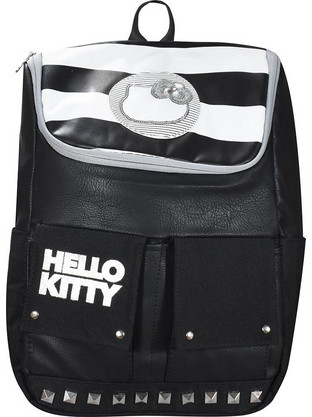 SunCe Hello Kitty Σχολική Τσάντα Πλάτης Δημοτικού Μαύρη HGS-1411-MULTI