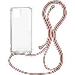 Sonique Armor Clear Back Cover Transparent / Rose Gold Satin (iPhone 12 Pro Max)