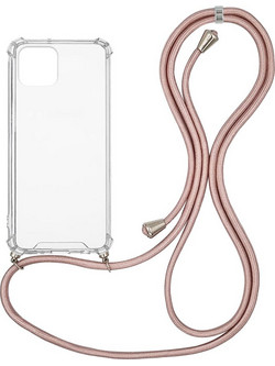 Sonique Armor Clear Back Cover Transparent / Rose Gold Satin (iPhone 12 Pro Max)
