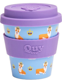 Quy Cup Ποτήρι Καφέ Πλαστικό The Queen Λιλά Γαλάζιο 250ml RPETBAMB25-1006