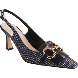 Fardoulis Γόβες Slingback με Λεπτό Χαμηλό Τακούνι Μαύρες 747-10Α