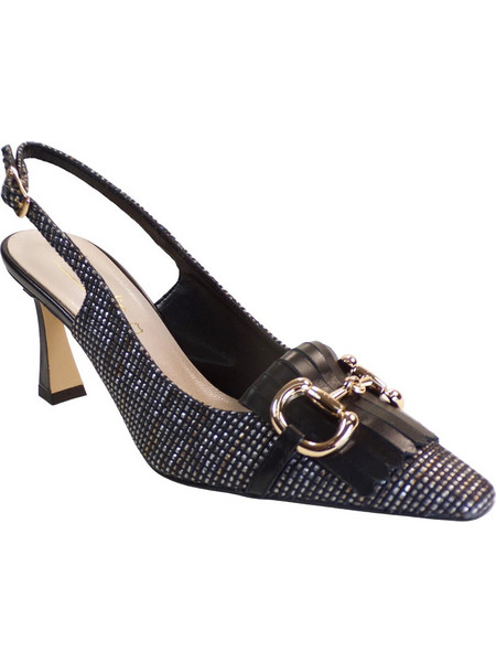 Fardoulis Γόβες Slingback με Λεπτό Χαμηλό Τακούνι Μαύρες 747-10Α