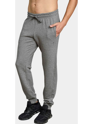 Target Ανδρικό Παντελόνι Φόρμας Fleece με Λάστιχο Γκρι M25-74092-26