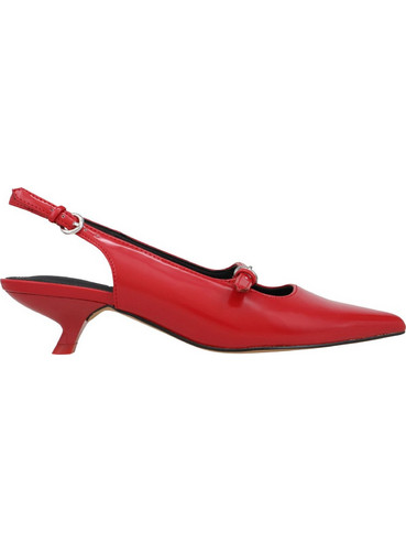 Katy Perry The Micro Γόβες Slingback Δερμάτινες με Λεπτό Χαμηλό Τακούνι Κόκκινες KP3283-621