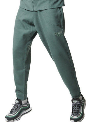 Body Action Ανδρικό Παντελόνι Φόρμας Fleece με Λάστιχο Βεραμάν 023436-03
