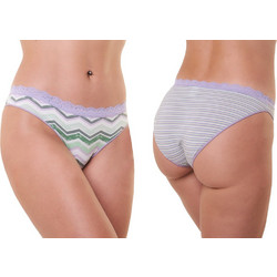 Apple Γυναικεία Slip με Δαντέλα Λιλά 2Pack 0222301