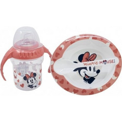 Stor Παιδικό Σετ Φαγητού Minnie Mouse Red 3τμχ