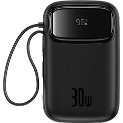 Baseus QPow 2 Power Bank 10000mAh 30W με Θύρα USB-A & 2 Θύρες USB-C Quick Charge 3.0 & Power Delivery Black