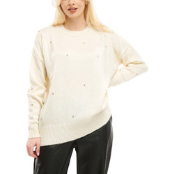 Fibes Fashion Γυναικείο Πουλόβερ Εκρού 03-6507N