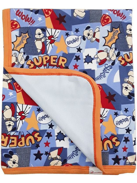 Beboulino Super WoW Πάνα Αγκαλιάς Μπλε 100x85cm
