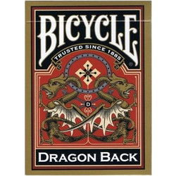 Bicycle Dragon Back Σετ Τράπουλες Πλαστικοποιημένες Χρυσές 1025004