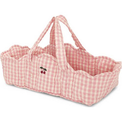 Konges Slojd Καλαθούνα για Κούκλα Powder Pink Check
