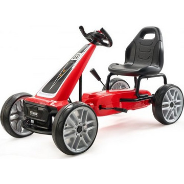 ● Vevor Ποδοκίνητο Μονοθέσιο Παιδικό Go Cart με Πετάλια Κόκκινο | BestPrice.gr
